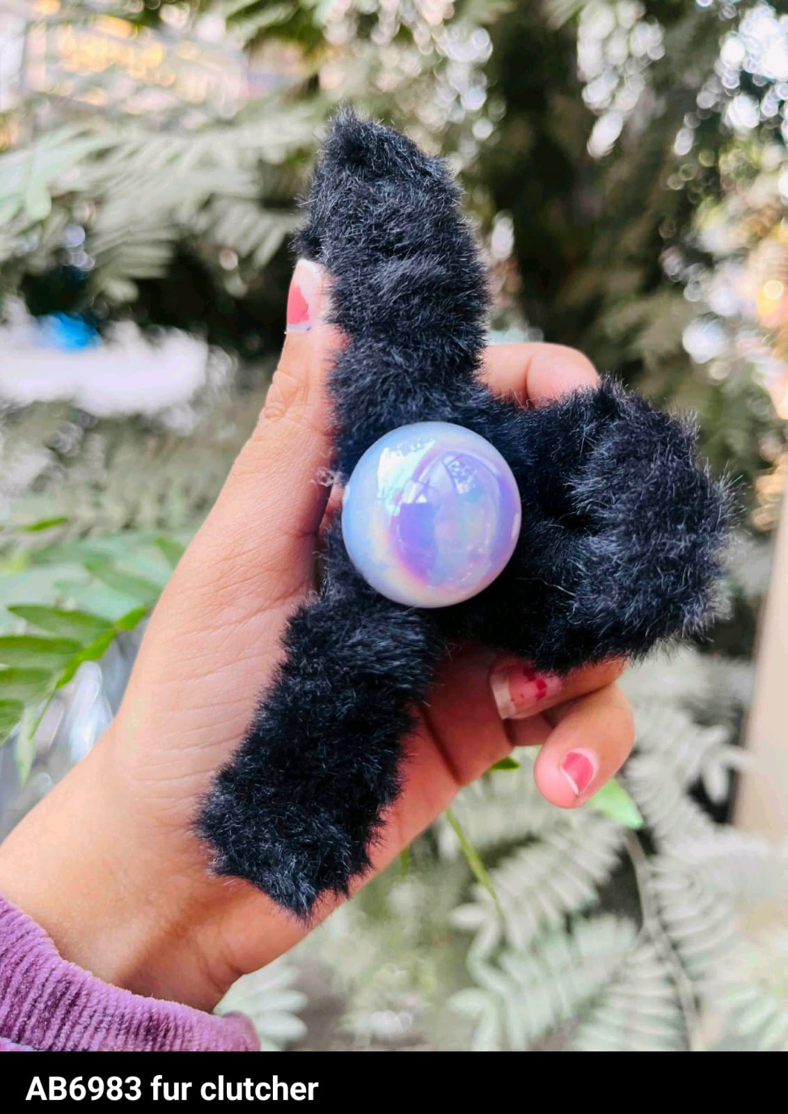 Stylish Fur Clutcher